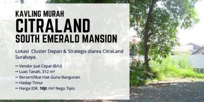 Hot Listing Strategis Cluster depan CitraLand Surabaya