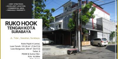 Ruko Jalan Tidar, Surabaya ~ Ruko Hook Tengah Kota.