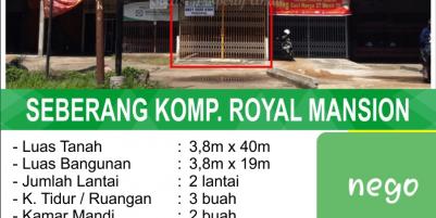 Jual Ruko di Tanjung Raya 2
