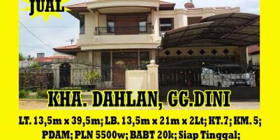 Rumah Dijual Jalan KHA Dahlan Gg. Dini Kota Pontianak