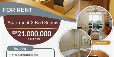 Disewakan Apartment 3 Bedrooms Murah Grand Eska Hotel & Suites - Kota Batam