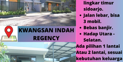 GRATIS AC..!! Perumahan Mewah Dekat Gor Sidoarjo, WA 0895 - 1533 - 6111