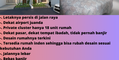 WA 0895 - 1533 - 6111, Perumahan Sidoarjo Kota Dekat Tol, Perumahan Lantai 2 Dekat Tol Sidoarjo
