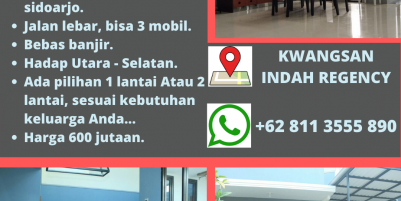DEPAN EXIT TOL SIDOARJO..!! Rumah Mewah lantai 2, Rumah Mewah Lantai 1, WA 0895 - 1533 - 6111