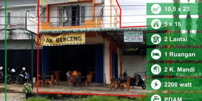 Dijual Ruko di Jalan Danau Sentarum, Pontianak