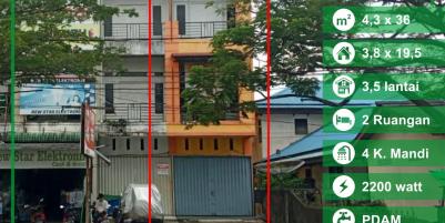 Dijual Ruko Muhammad Yamin, Pontianak, Kalimantan Barat