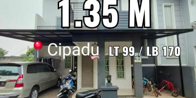 Rumah secondary 2 lantai dalam cluster | DI CIPADU KREO | dengan lokasi yang sangat strategis akses lebar 2 mobil selangkah ke paras bahan CIPADU