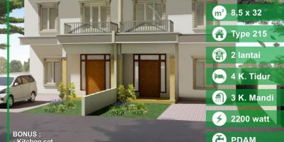Rumah Hansel Townhouse, Karya Tani, Pontianak, Kalimantan Barat
