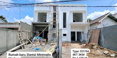 Rumah baru 2lantai Minimalis Cipayung Jakarta Timur 