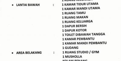 JUAL RUMAH BESERTA ISI-ISINYA JAKSEL (Harga Turun), Butuh Cepat