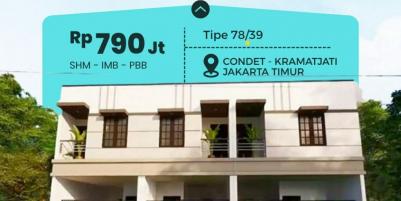 Hunian minimalis strategis area Condet Kramatjati Jakarta Timur