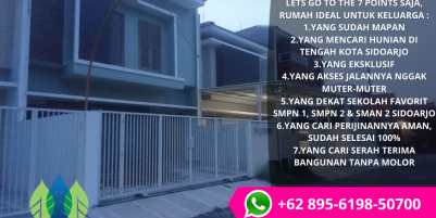 GRATIS AC..!! Perumahan Mewah Dekat Gor Sidoarjo, WA 0895 - 6198 - 50700