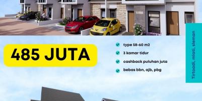 RUMAH TYPE 60 DI MLATI SLEMAN PROMO CASHBACK PULUHAN JUTA