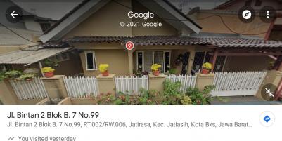 Rumah Dijual di Perum Jatiasih Indah
