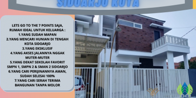 BONUS PAGAR DAN TAMAN..!!, Perumahan Mewah di Pusat Kota Sidoarjo, WA 0895 - 6198 - 50700