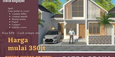 Rumah mewahh berhadiah, akses jalan lancar di Bantul