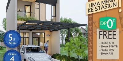 Rumah 2 Lantai Bojonggede Keren Desain Modern