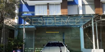 Rumah Siap Huni terawat dengan Furnished di Royal Residence Wiyung, Surabaya.