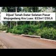 Tanah Datar Tepi Jalan Siap Dibangun Selatan Pasar Mojogedang Kra