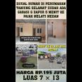 Dijual rumah subsidi ada dapur garasi daerah tanjung selamat 5 menit ke pajak melati medan