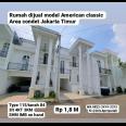 Rumah American classic siap huni area Condet Jakarta Timur 