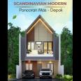 Rumah Scandinavian Pancoran Mas dekat Stasiun Depok 