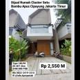 Dijual rumah 2,5lantai Cluster Bambu Apus Jakarta Timur 