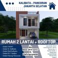 Rumah 2lantai rooftop strategis Kalibata Pancoran Jakarta Selatan 