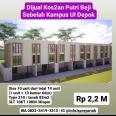 Rumah Kos Putri Beji sebelah Univ Indonesia Depok 