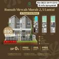 Rumah murah 2,5lt bonus kolam renang di kota Bekasi 