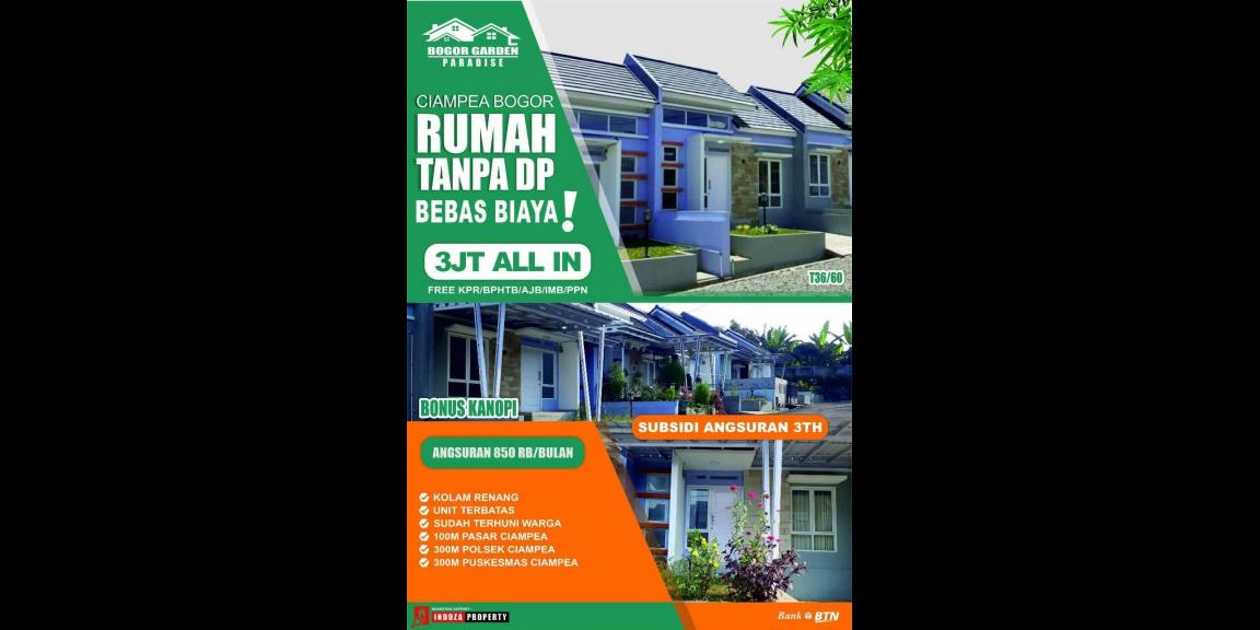 Jual Rumah Baru di Bogor Garden Paradise Dekat Pasar Ciampea, IPB Dramaga dan Kantor LAPAN Jual Rumah Baru di Bogor Garden Paradise Dekat Pasar Ciampea, IPB Dramaga dan Kantor LAPAN