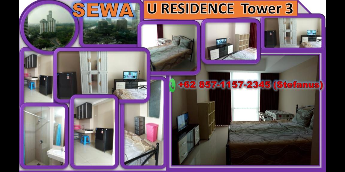 Disewakan Apartemen U-Residence Tower 3 Lippo Karawaci, Tangerang Disewakan Apartemen U-Residence Tower 3 Lippo Karawaci, Tangerang