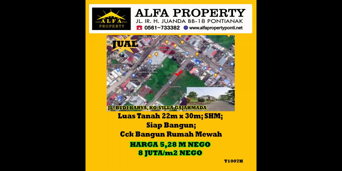 Tanah Dijual Villa Gajahmada Kota Pontianak Tanah Dijual Villa Gajahmada Kota Pontianak