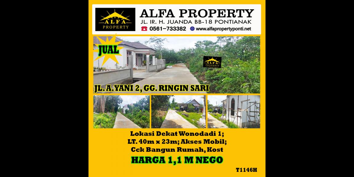 Tanah Dijual Gg. Ringin Sari Kota Pontianak Tanah Dijual Gg. Ringin Sari Kota Pontianak