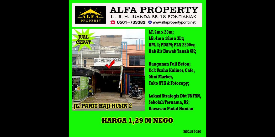 Dijual Ruko Jalan Parit Haji Husin 2 Kota Pontianak Dijual Ruko Jalan Parit Haji Husin 2 Kota Pontianak