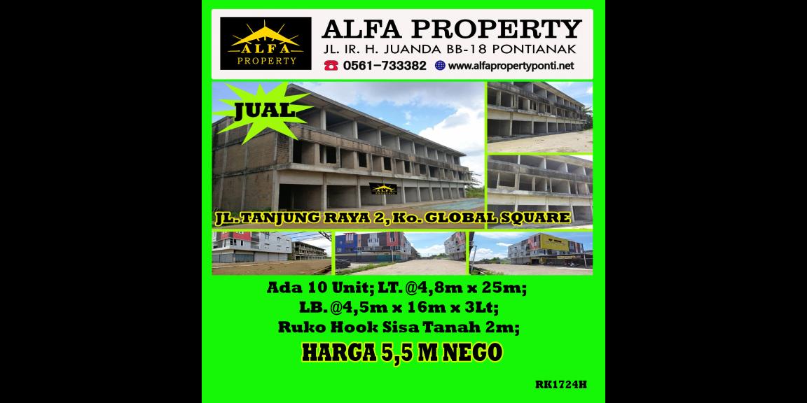 Dijual Ruko Global Square Kota Pontianak Dijual Ruko Global Square Kota Pontianak