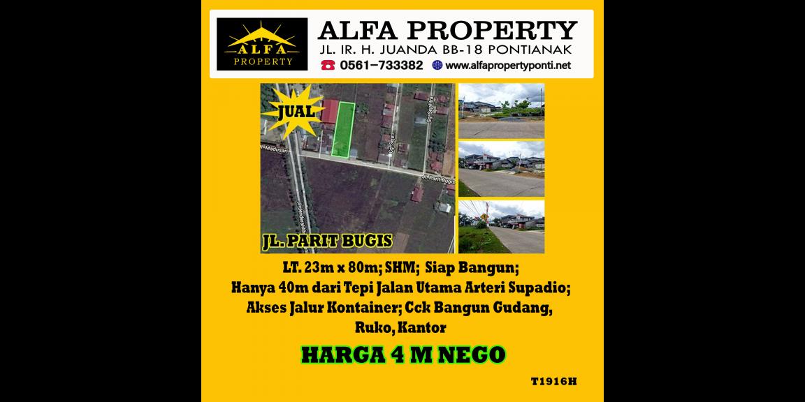 Tanah Dijual Jalan Parit Bugis Kota Pontianak Tanah Dijual Jalan Parit Bugis Kota Pontianak