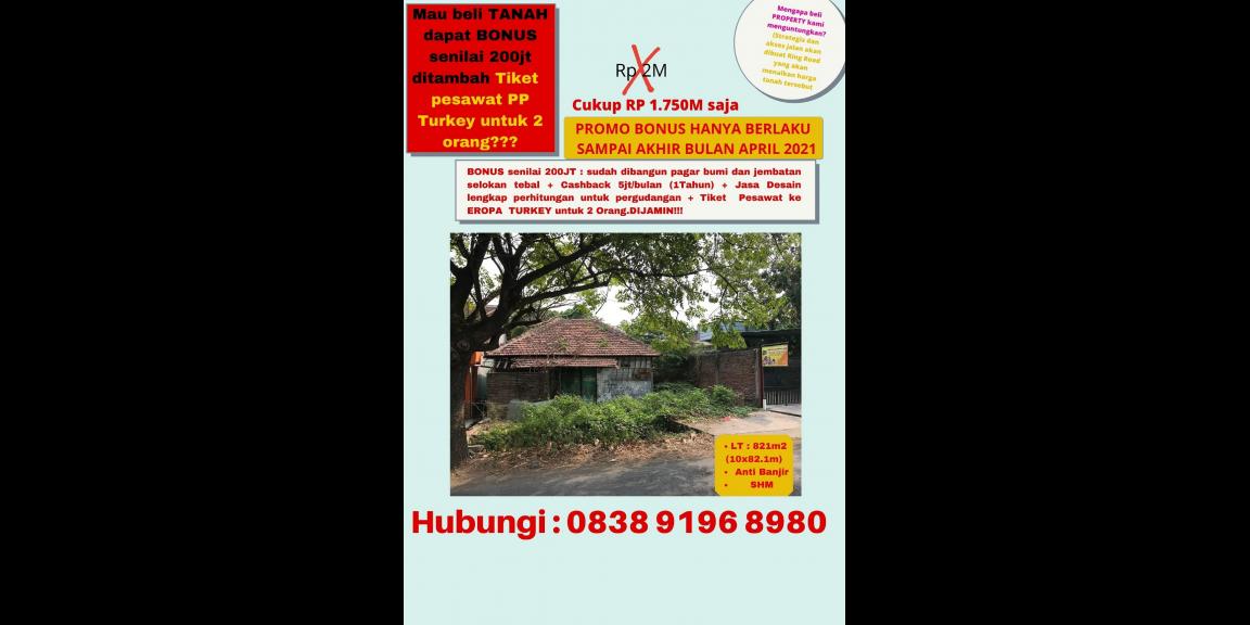 Beli Tanah jalan Genuksari-Karangroto BONUS SENILAI 200JT ( Free tiket ke EROPA ) Beli Tanah jalan Genuksari-Karangroto BONUS SENILAI 200JT ( Free tiket ke EROPA )