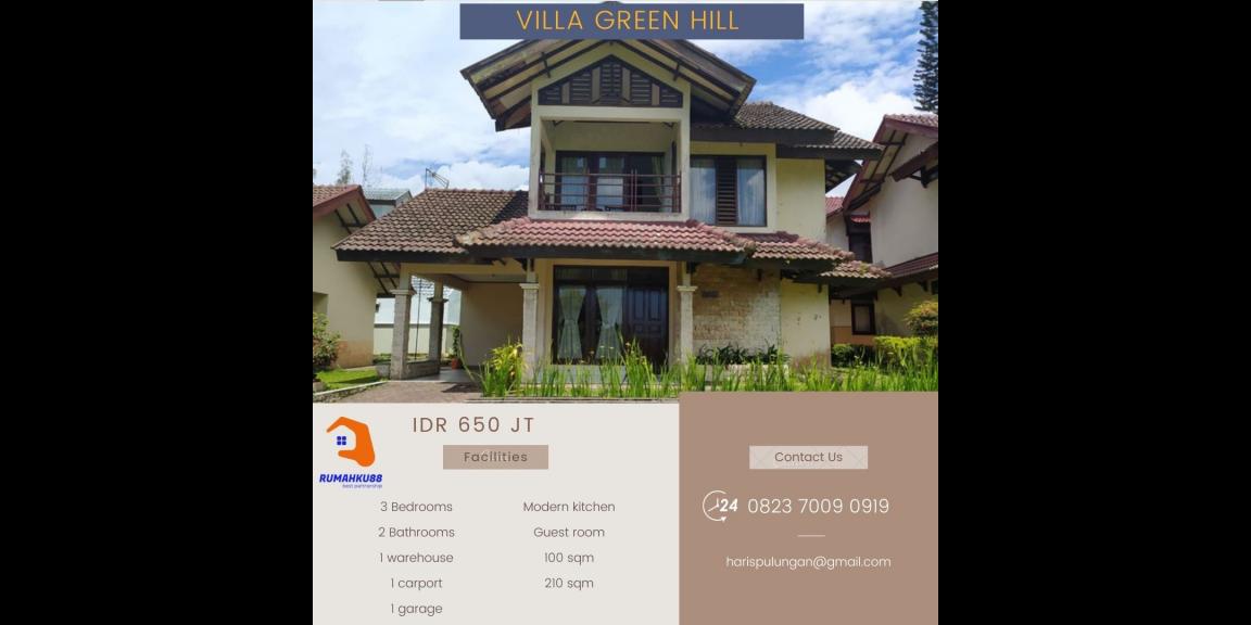 dijual villa 2 lantai @brastagi dijual villa 2 lantai @brastagi