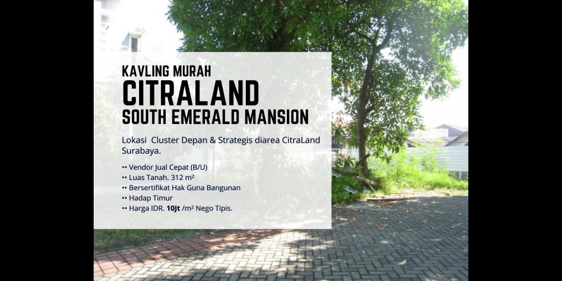 Hot Listing Strategis Cluster depan CitraLand Surabaya Hot Listing Strategis Cluster depan CitraLand Surabaya