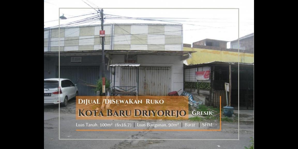 Ruko 1 Lantai SHM di Kota Baru Driyorejo, Granit Nila, Gresik Ruko 1 Lantai SHM di Kota Baru Driyorejo, Granit Nila, Gresik