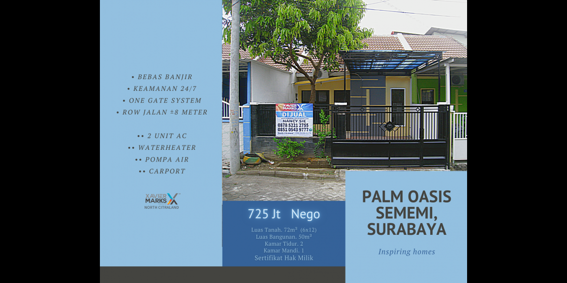Palm Oasis, Sememi, Benowo, Surabaya - Inspiring Homes Palm Oasis, Sememi, Benowo, Surabaya - Inspiring Homes
