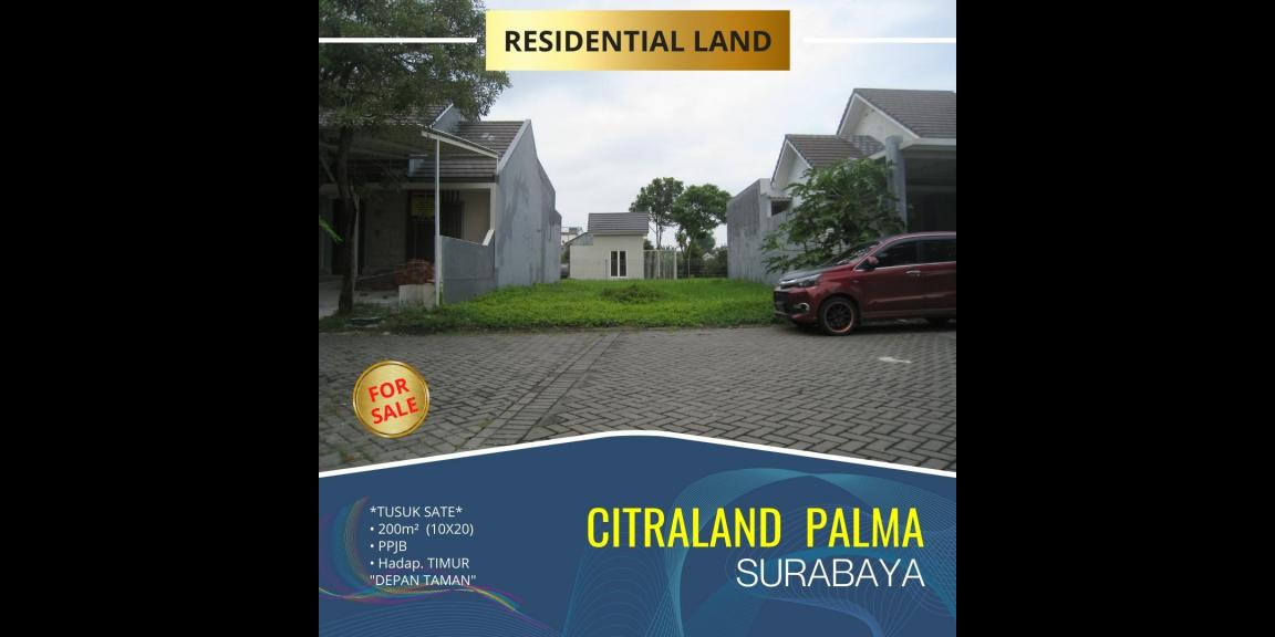 Tanah Kavling Tusuk Sate CitraLand Palma Classica, Surabaya. Tanah Kavling Tusuk Sate CitraLand Palma Classica, Surabaya.