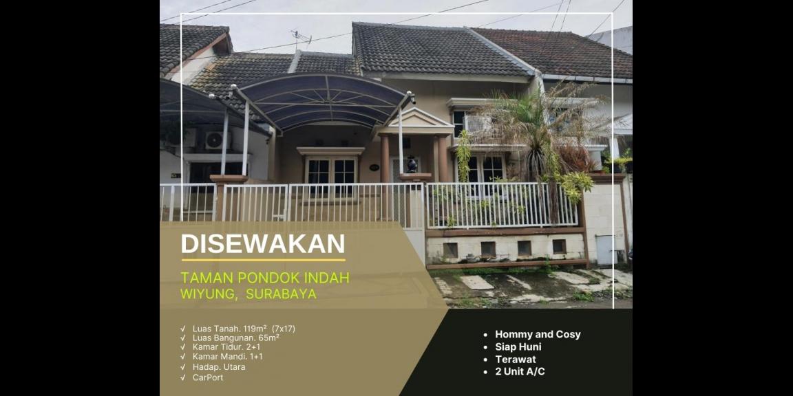 Rumah Taman Pondok Indah, Wiyung, Surabaya - Hommy & Cosy Rumah Taman Pondok Indah, Wiyung, Surabaya - Hommy & Cosy