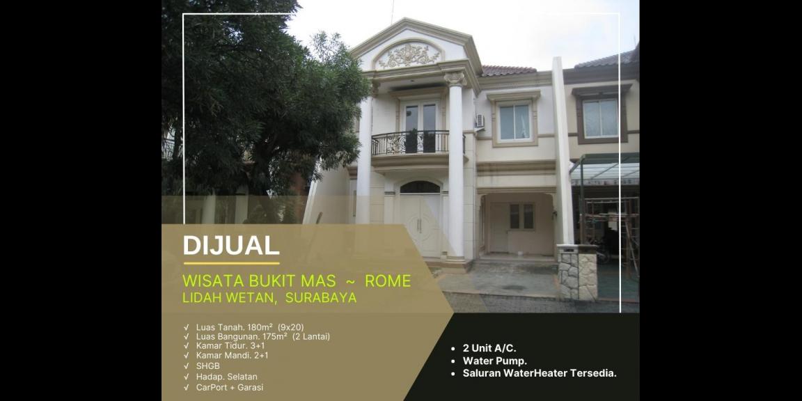 Rumah Menawan dan Siaphuni di Wisata Bukit Mas - Rome, Lidah Wetan, Surabaya. Rumah Menawan dan Siaphuni di Wisata Bukit Mas - Rome, Lidah Wetan, Surabaya.