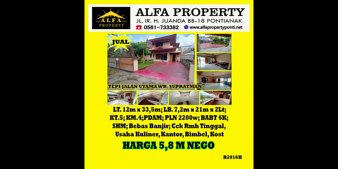 Rumah Dijual Jalan WR Supratman Kota Pontianak Rumah Dijual Jalan WR Supratman Kota Pontianak