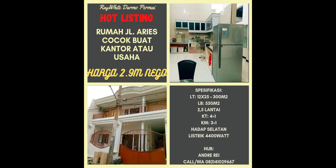 Dijual Rumah Ciamik Jl. Aries Dibawah Harga Pasar Dijual Rumah Ciamik Jl. Aries Dibawah Harga Pasar