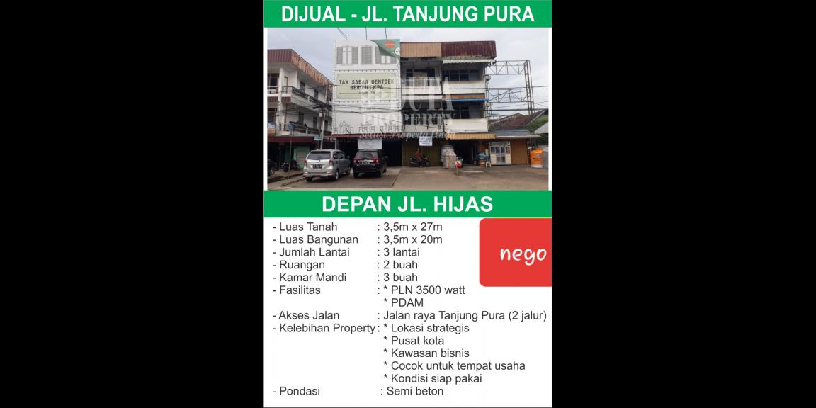 Jual Ruko di Tanjung Pura Jual Ruko di Tanjung Pura