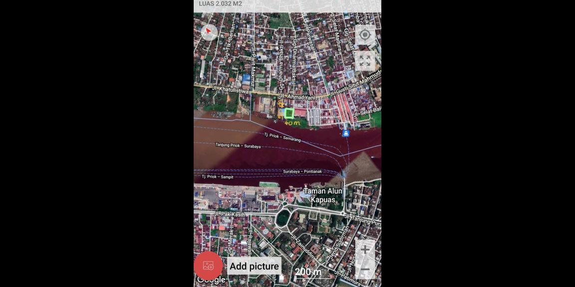 Pabrik dan tanah dijual luas 2.032m2 Hak Milik di pinggir sungai Pontianak utara Kalimantan barat Pabrik dan tanah dijual luas 2.032m2 Hak Milik di pinggir sungai Pontianak utara Kalimantan barat