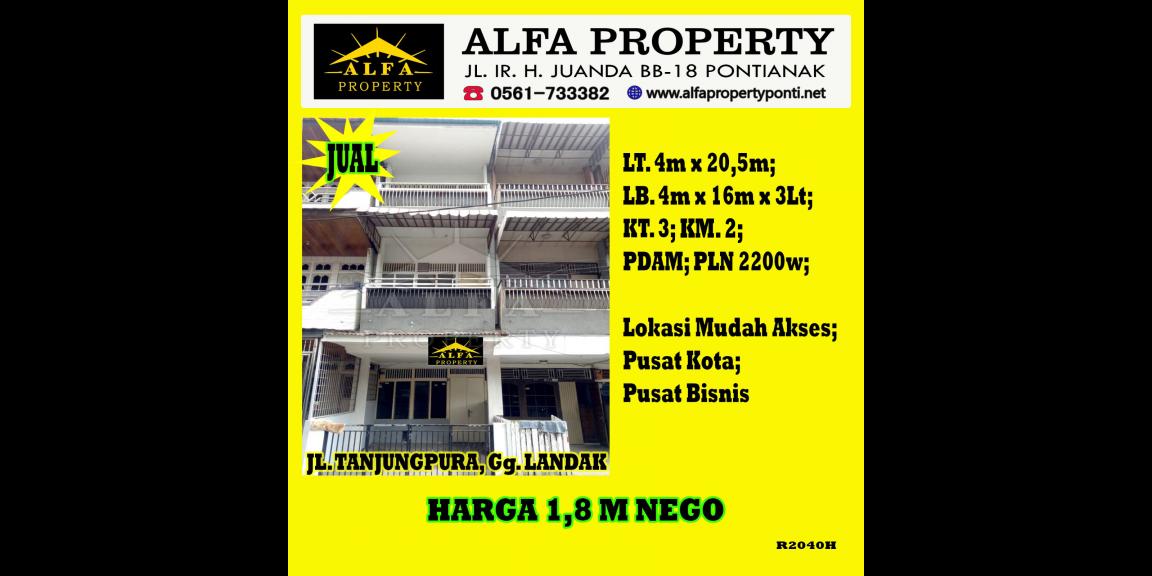 Rumah Gg. Landak Kota Pontianak Dijual Rumah Gg. Landak Kota Pontianak Dijual